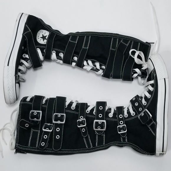 converse boots with buckles